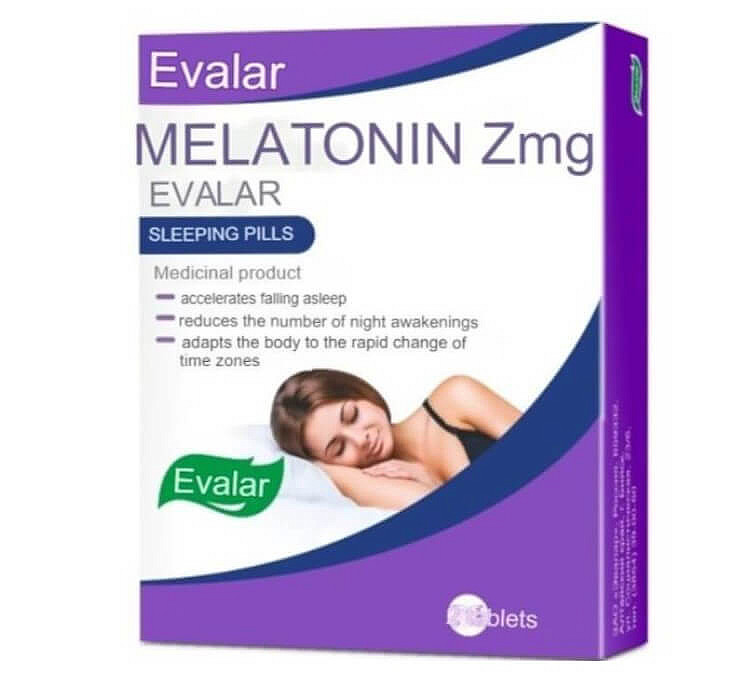 Melatonin Evalar adaptogenic agent, sedative