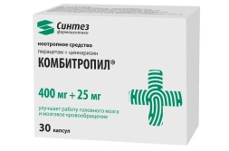 Combitropil (piracetam, cinnarizine) 400 mg + 25 mg | 30 capsules