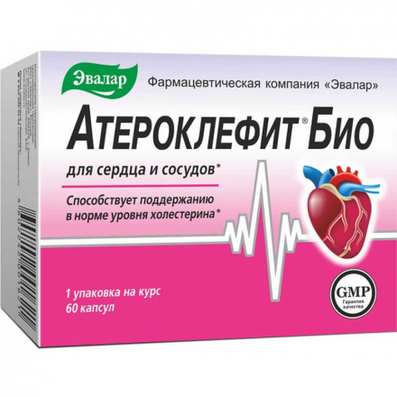 Ateroklefit Bio Evalar for heart and blood vessels