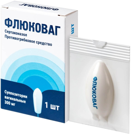 Flucovag (sertaconazole) vaginal suppositories