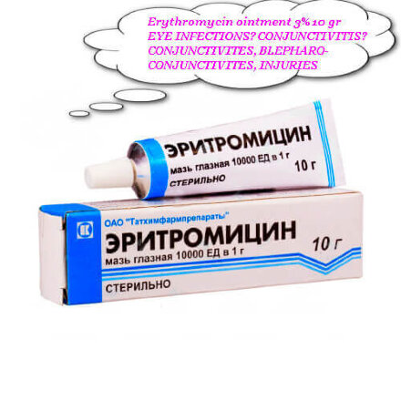 Erythromycin eye ointment 10 gr
