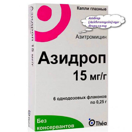 Azidrop (Azithromycin) eye drops 15 mg