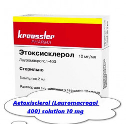Aetoxisclerol (Lauromacrogol 400) solution