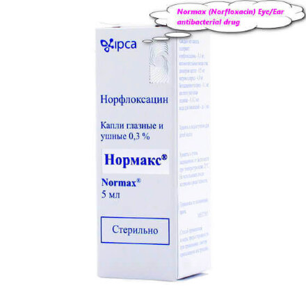 Normax (Norfloxacin) Eye/Ear drops 5 ml