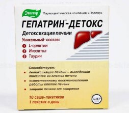 Gepatrin detoks Evalar restores liver cells 10 sachets