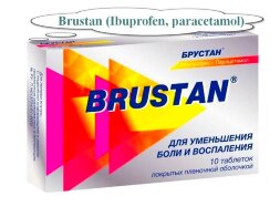 Brustan (Ibuprofen, paracetamol) 10 pills