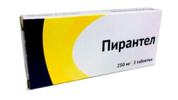 Pyrantel 250 mg 3 tablets