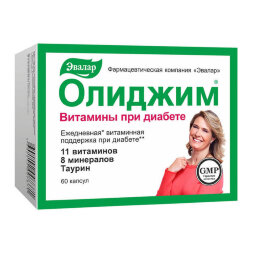 Oligym Evalar vitamins for diabetes 60 capsules