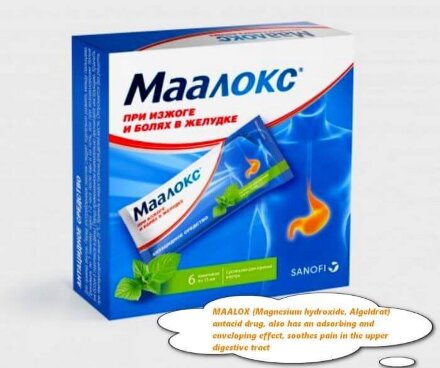 MAALOX (Magnesium hydroxide, Algeldrat)