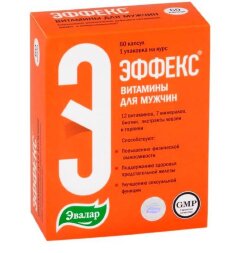 Effex Men Vitamins Evalar Prostate Health 60 сapsules