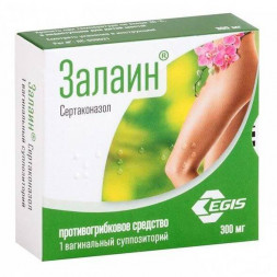 Zalain (Sertaconazole) vaginal suppositories 300 mg