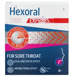 Hexoral tabs express (benzocaine, chlorhexidine)