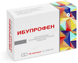 Ibuprofen 200 mg, 10 capsules