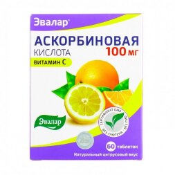 Ascorbic acid Evalar 100 mg 60 tablets