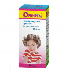 Orvirem (Rimantadine) syrup for children 0.2% 100 ml