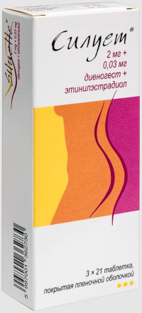 Siluette (ethinylestradiol, dienogest) 2 mg + 0.03 mg