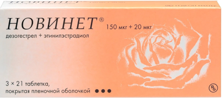 Novynette (ethinylestradiol, desogestrel) tablets