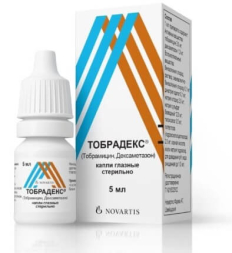 Tobradex (dexamethasone, tobramycin) eye drops 5 ml