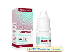 LAFRAX (Ofloxacin) 0.3% 5 ml eye / ear drops