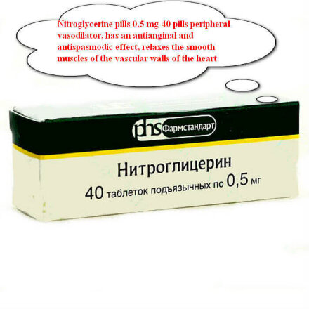 Nitroglycerin 0,5 mg 40 pills