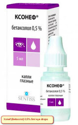 Xonef (Betaxolol) 0.5% 5 ml eye drops
