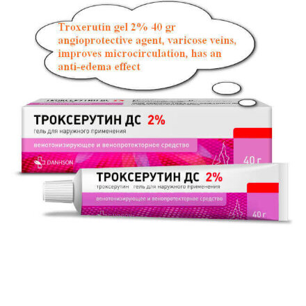 Troxerutin gel 2% 40 gr
