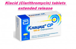 Klacid (Clarithromycin) tablets extended release 500 mg