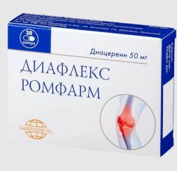 Diaflex Rompharm (Diacerein) 50 mg 30 capsules
