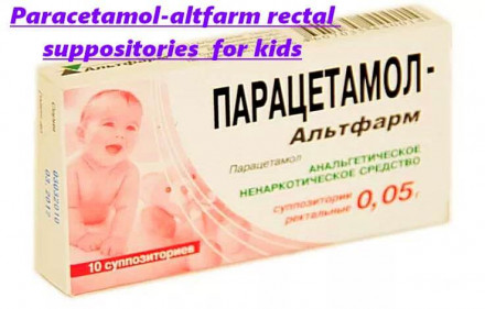 Paracetamol-altfarm rectal suppositories