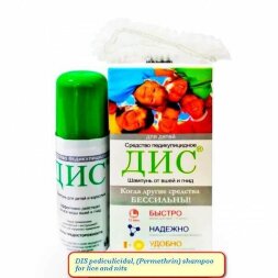 DIS pediculicidal, (Permethrin) shampoo for lice and nits