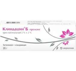 Clindacin B prolong (clindamycin, butoconazole) vaginal cream